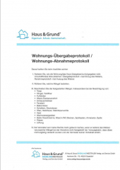 Abnahme- und Übergabeprotokoll Formular mit 2 Durchschlägen